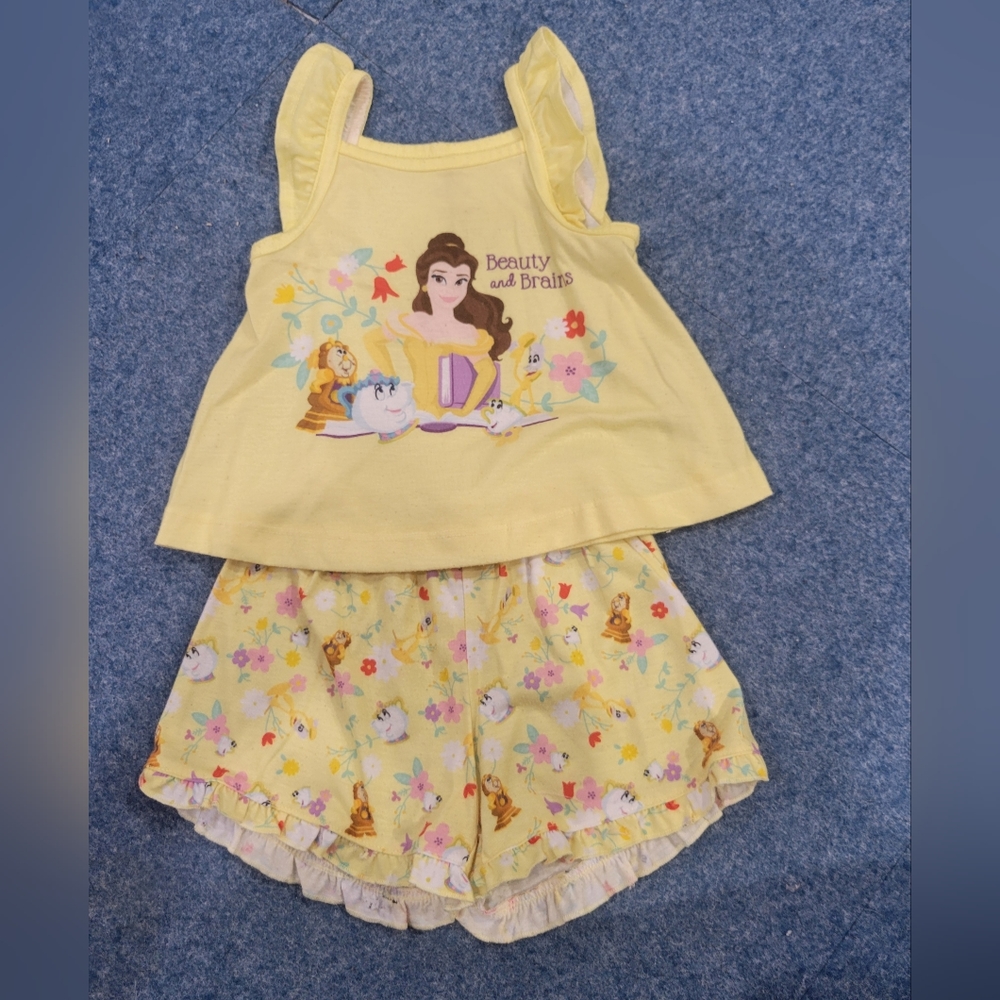 Disney Beauty and the Beast Pajamas, size 2